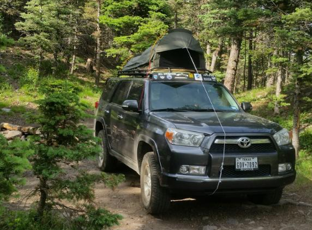The Kodiak Canvas Swag tent fit perfectly on my Gobi rack