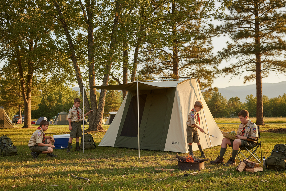 10 x 10 ft. Flex-Bow Basic Canvas Camping Tent