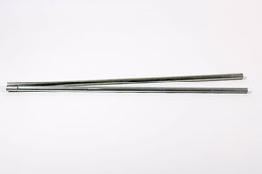Two durable steel rods, 1 meter long, perfect for construction or DIY projects.