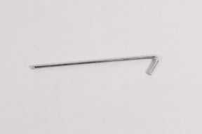 Durable metal hook, silver color, versatile use for securing items or tent stakes.