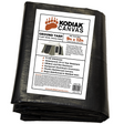Kodiak Canvas heavy-duty ground tarp, black, 11-mil thick, waterproof, UV resistant, 9ft x 12ft.