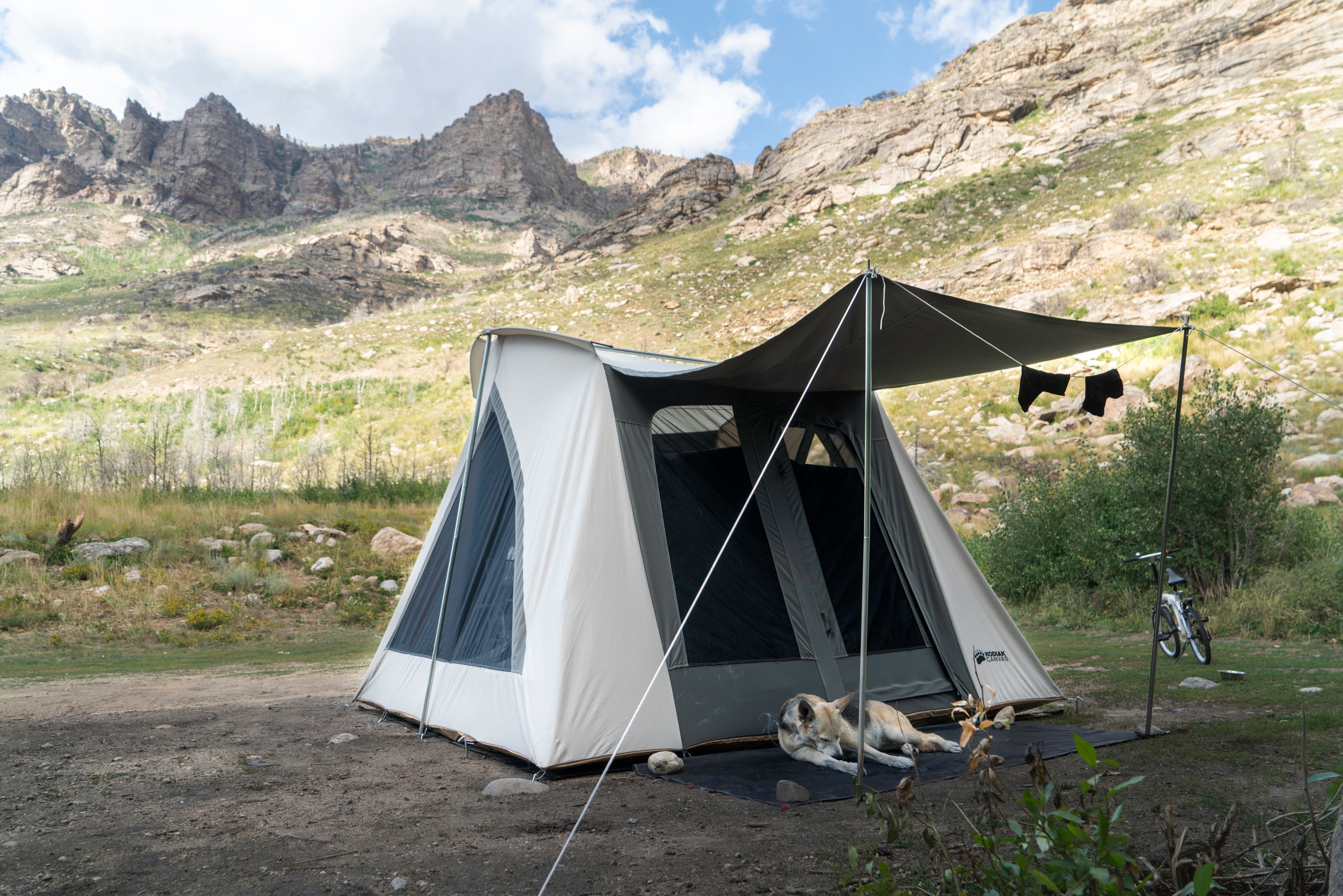 Kodiak Canvas 10 x 10 ft. Flex-Bow VX Canvas Camping Tent