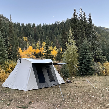 lifestyle image of a flex-bow deluxe in the wilderness