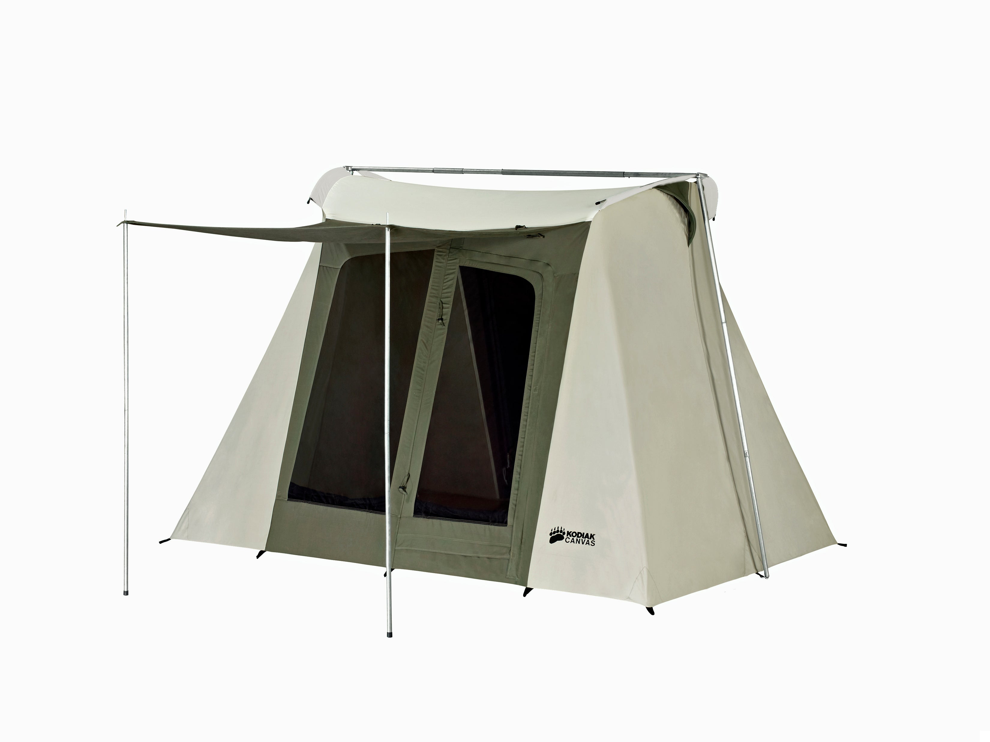 Kodiak Canvas ① Kodiak Canvas 9 x 8 ft. Flex-Bow Deluxe Canvas Camping Tent