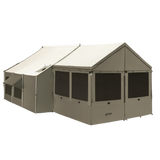 12x12 Cabin Lodge and Panel-Lock Stove Bundle