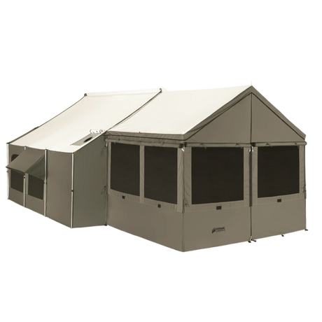 12x12 Cabin Lodge and Panel-Lock Stove Bundle