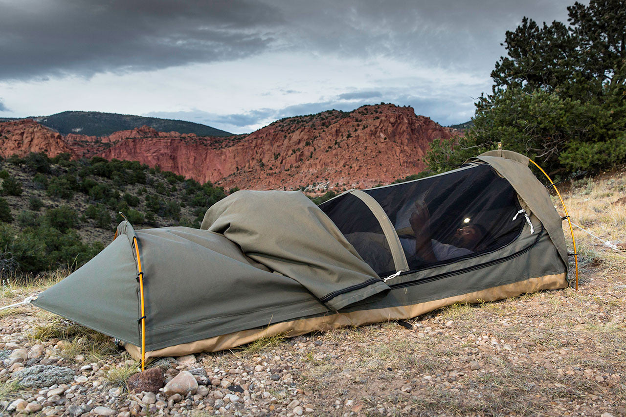 single swag tent Kodiak Canvas Swag 1-Person Canvas Tent
