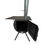 timberline clearance stove with door open